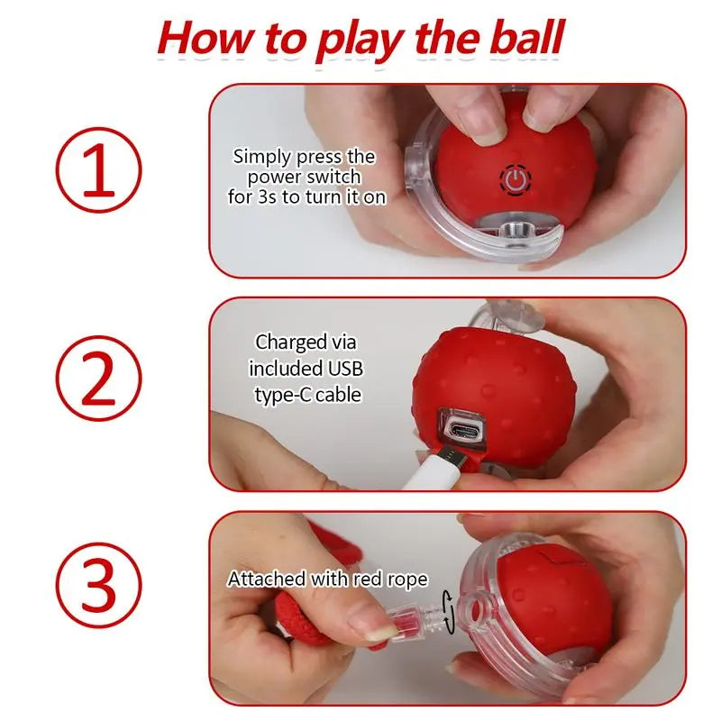 Engaging Automatic Cat Toy Ball - Fast Rolling & Chirping Fun for Indoor Cats!