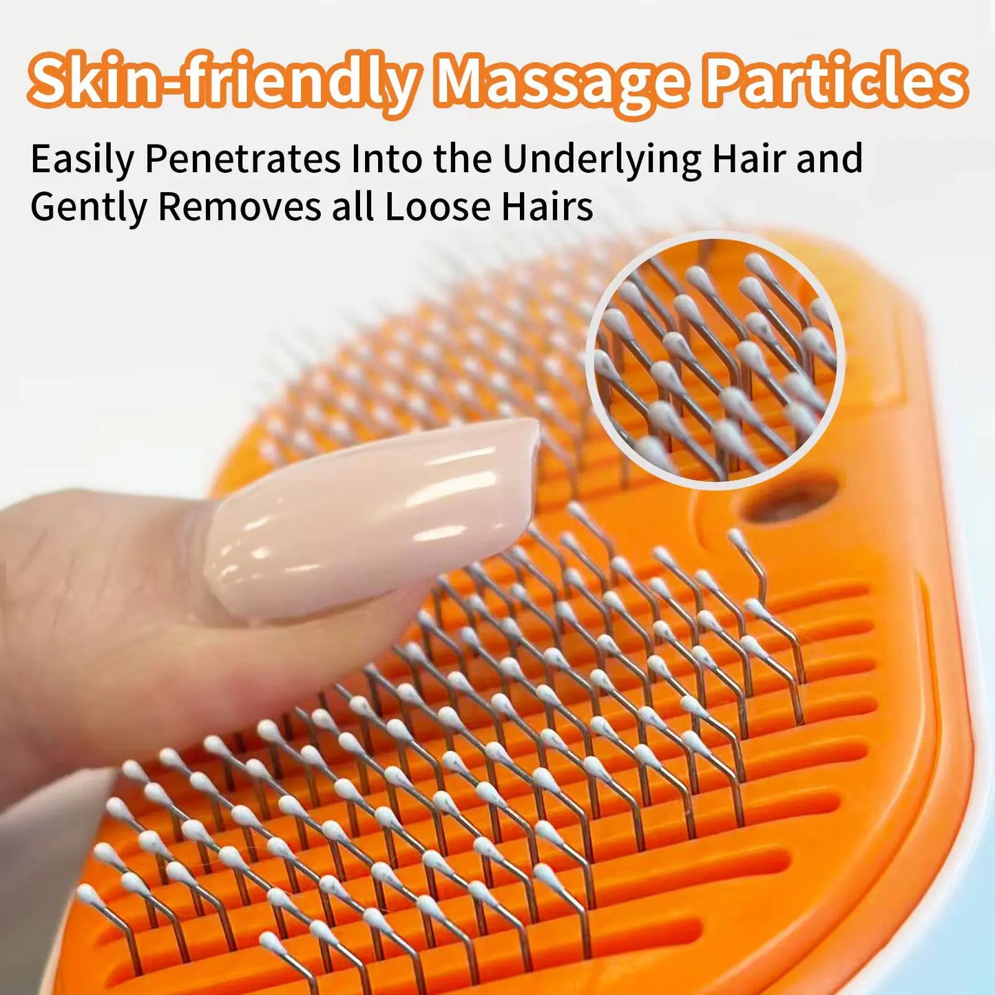 Ultimate 3-In-1 Steam Pet Grooming Brush - Self-Cleaning Spray Comb & De-Shedding Tool for Cats & Dogs