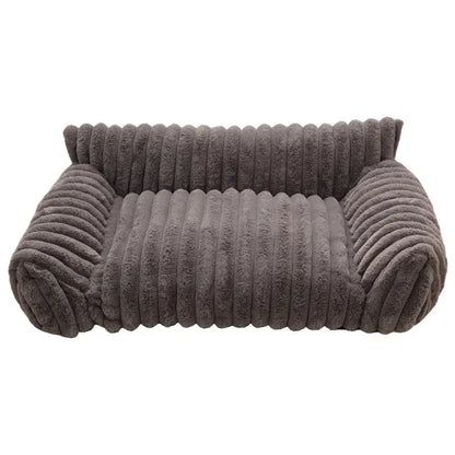 Luxurious Cozy Fluffy Fleece Pet Sofa Bed - Removable Washable Cover for Year-Round Comfort, Ideal for Indoor & Outdoor Use for Cats